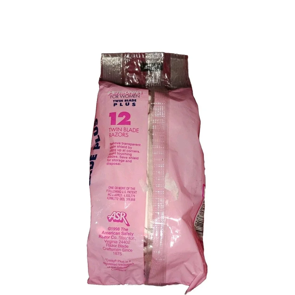 Vintage Pink PERSONNA Razors Women Twin Blade+ 1998 sealed NOS Rare, prop 12 NEW